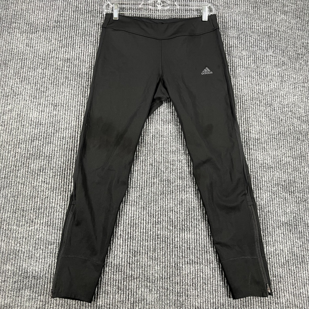 Adidas Womens Leggings Medium Black Energy Running Activewear Climacool Gym Lift